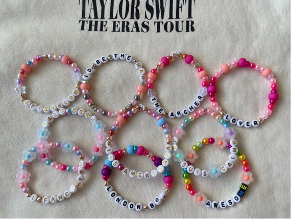  Taylor*Swift Bracelets 10 Piece Friendship Bracelets Lover Era Taylor  Bracelet Era Tour Preppy Bracelet Inspiration Bracelet Perfect for Gifts :  Handmade Products
