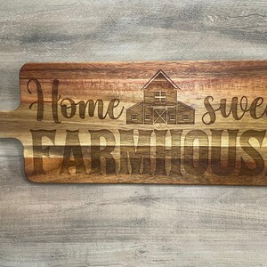 Home Sweet Farmhouse Cutting Board Charcuterie Board