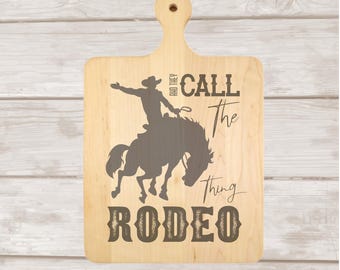 Rodeo Cutting Charcuterie Board Kitchen Decor Serving Tray Wooden Cheese Platter Gift Western Farmhouse