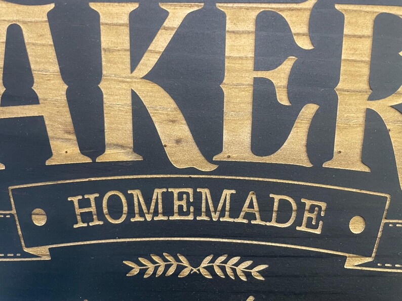 Rustic Farmhouse Bakery Sign - Sweet Stuff Kitchen Wall Decor - Vintage ...
