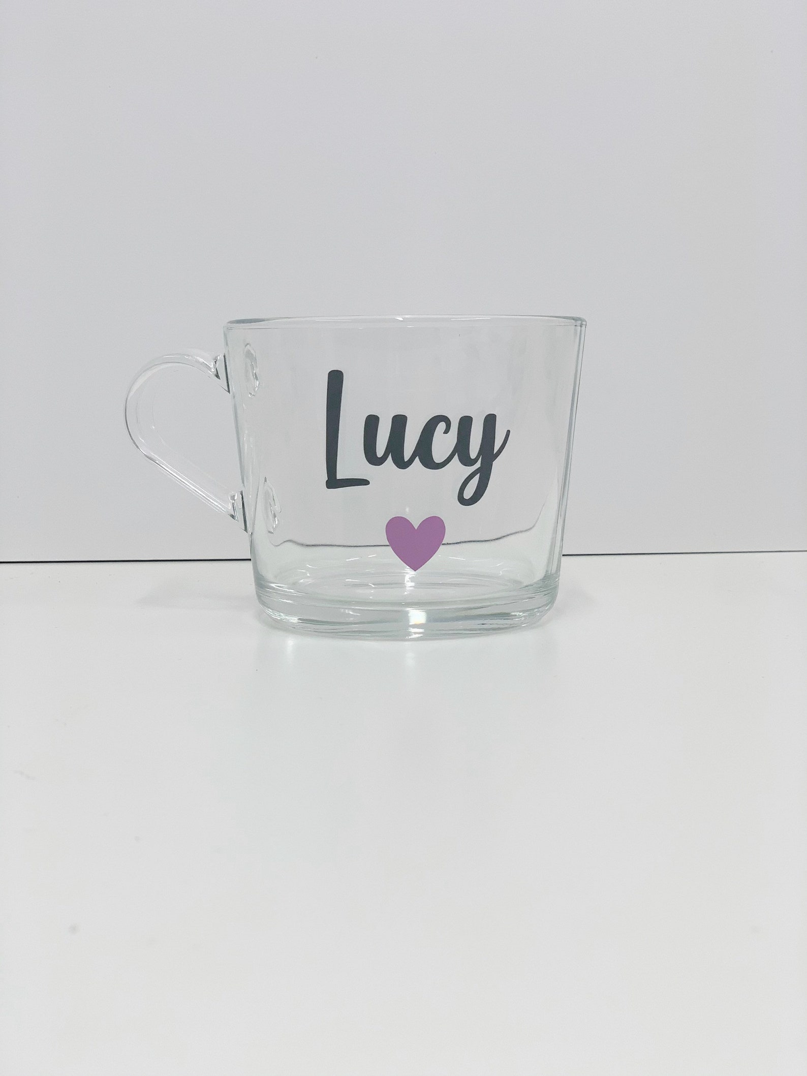 Personalised Glass Mug Cup Name Custom Gift Birthday Etsy