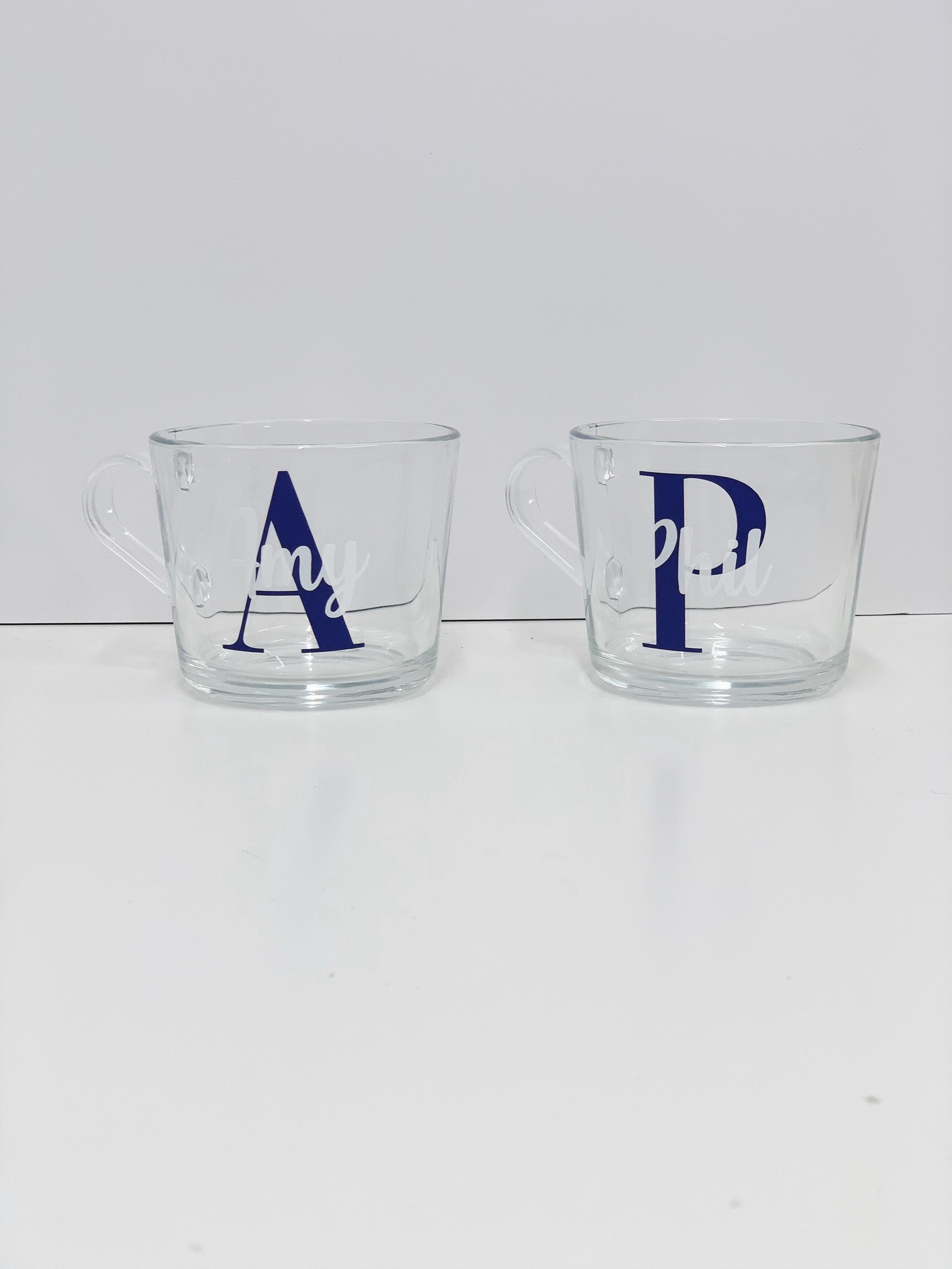 Personalised Glass Mug Cup Name Custom Gift Birthday Etsy UK
