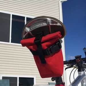 Red bike saddle bag hot sale