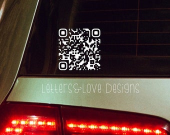 Custom QR Code Vinyl Decal – Business Advertising