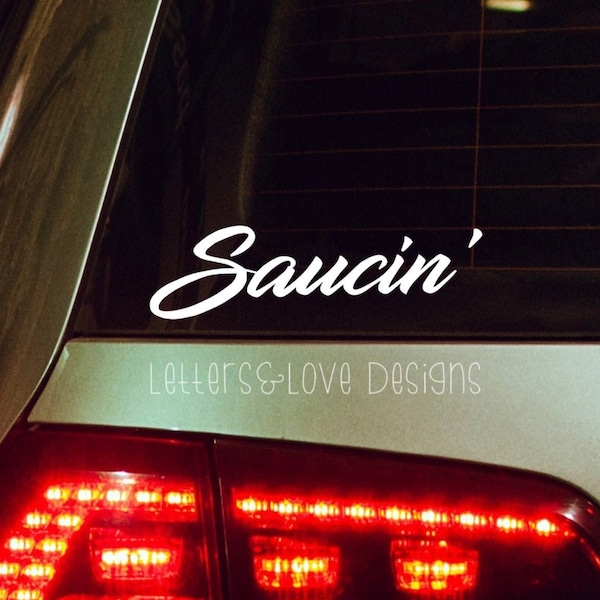 Saucin' Vinyl Decal - Stay Away, Posty, Stoney - Letters And Love Designs