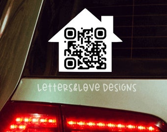 Realtor House QR Code Decal – Custom Vinyl Listing Advertisement