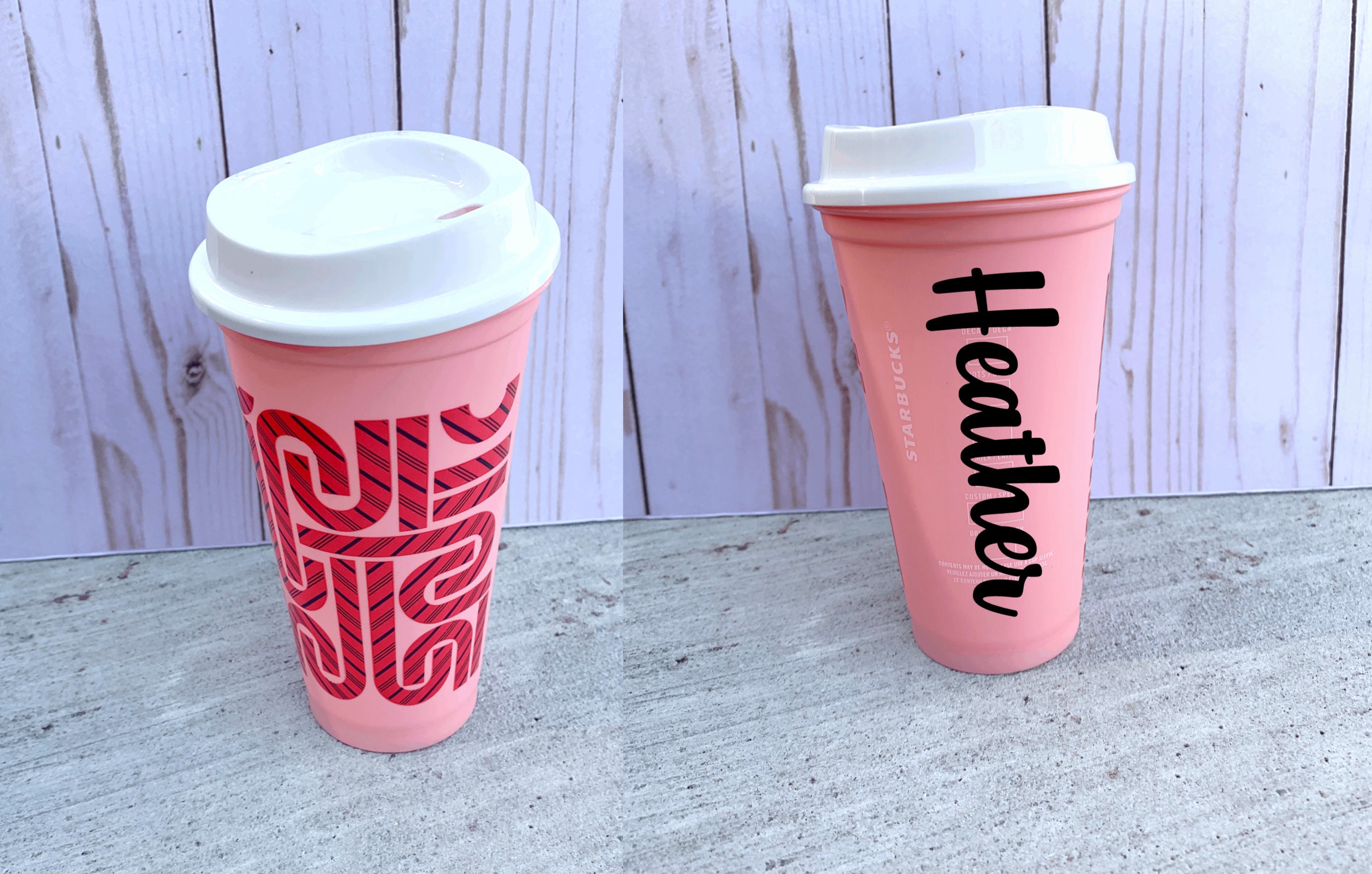 Starbucks Holiday Color Changing Reusable Hot Cup Customized Etsy