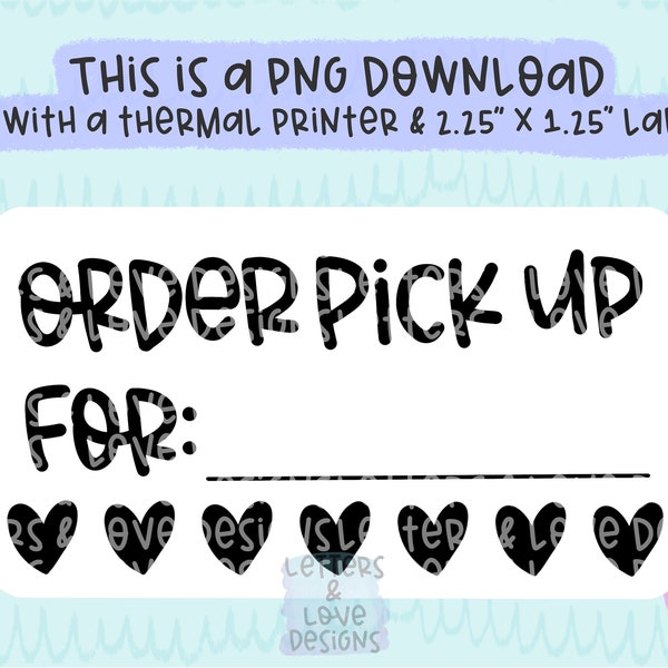 Pick up Order Template Etsy Canada Pick up Order Template Etsy Canada