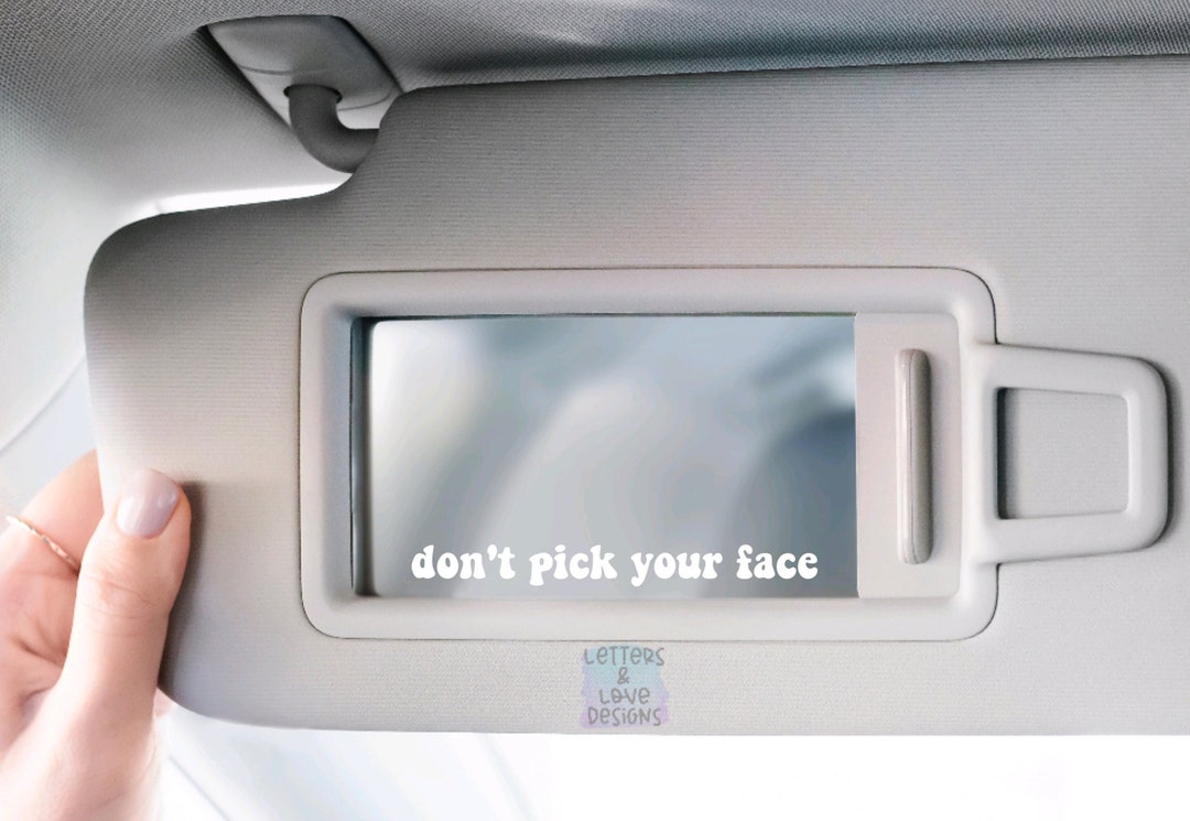 Don't Pick Your Face Vinyl Decal Positive Self Talk Etsy
