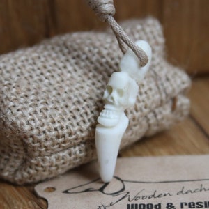 Bone Tooth Pendant Handcrafted Jewelry  Skull Natural Boho Sculpture Amulet One of a kind Tribal Jewelry  Ethnic Pendant Artisan Bone Horn