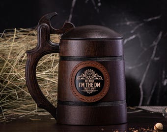 Because I'm The DM That's Why Mug. Dungeon and Dragons Mug Custom Beer Steins D&D Mug Gamer Dungeon Master Beer Tankard Gamer Gift #667