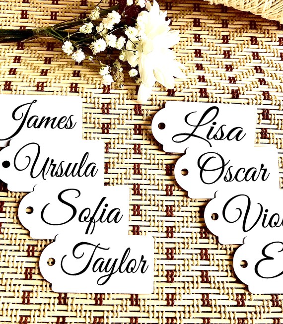 Name Tags Wedding Name Tags Calligraphy Name Tags Editable Etsy