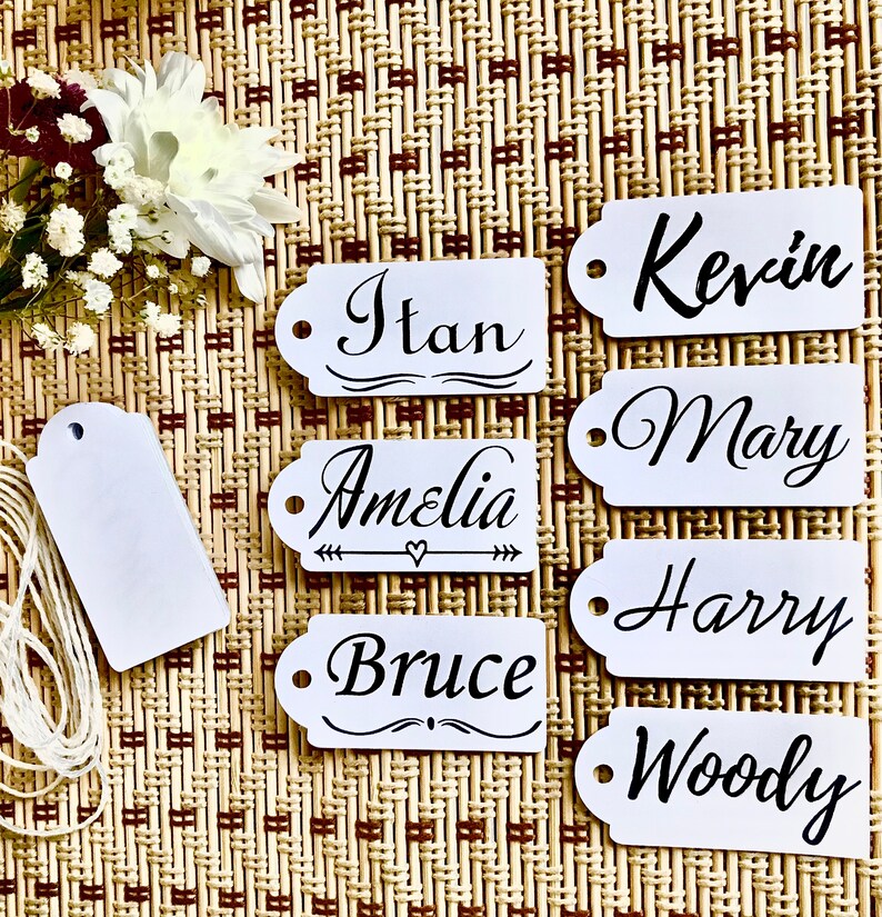 Name Tags, Wedding Name Tags, Calligraphy Name Tags, Editable Name Tags