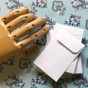 Envelopes para moedas (250) - tamanho de cartão de visita branco (2,25" x 3,5"). mini envelopes de sementes. suprimentos de casamento, embalagens de produtos. abas gomadas