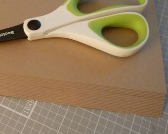 kraft cardstock 25 full sheets 8.5 x 11 blank sheets DIY greeting cards invitations wedding supplies print your own 80lb card stock supplies
