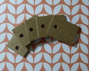 50 chipboard tags blank tags hang tags kraft tags w string craft supplies gift tags price tags seller supplies product tag scrapbooking tag