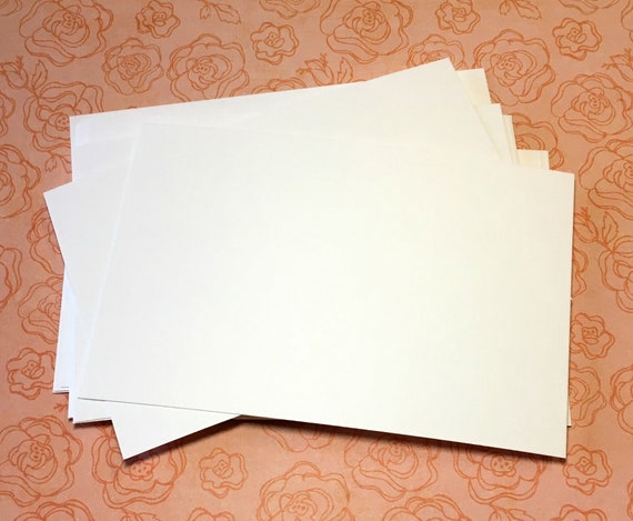 4x6 thick bright white or natural white DIY post cards for stamping drawing writing invitations save the dates craft supplies 25 Postcards