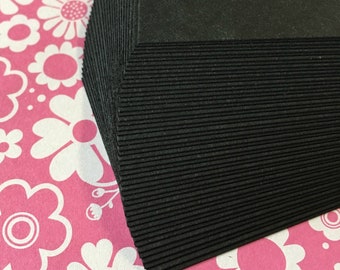 Black Business Cards . 250 Biz Cards . 2" x 3.5" Etsy seller supplies . DIY calling cards, thank you cards, mini notecards . bulk quantity