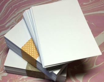 Tarjetas ACEO/ATC/Arte (100): tarjetas en blanco. Materiales de arte. Blanco brillante. Tarjetas para dibujar, hacer bocetos, estampar, hacer álbumes de recortes y llevar un diario.