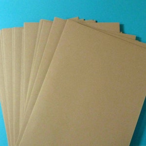 Buste Kraft (25) . A7 si adatta a carte 5x7. forniture di nozze, inviti per feste. annunci. buste con lembo dritto. cancelleria rustica