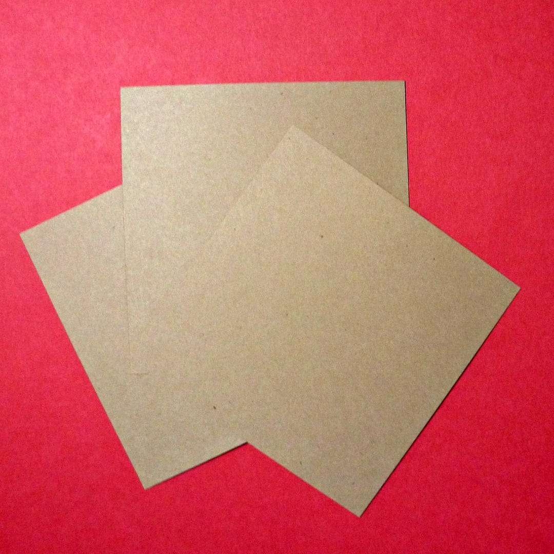 Kraft Cards 3” Square (50) - Small Blank Flat Note Cards Blank Cards ...