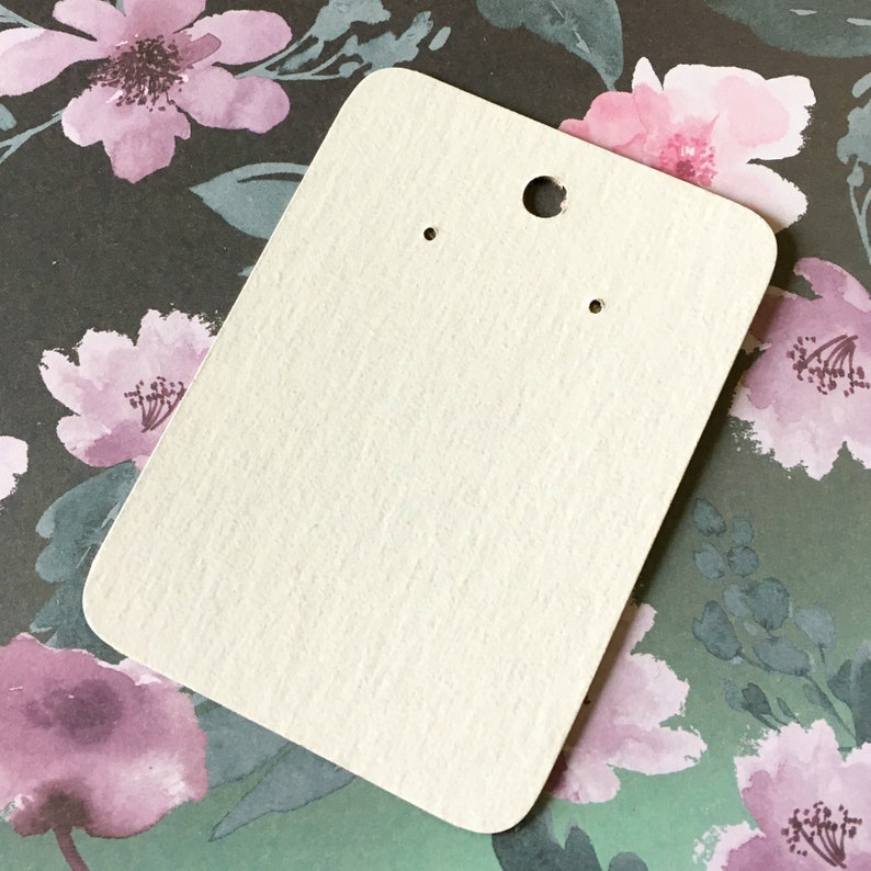 - 2.5x3.5 white chipboard jewelry product displays 2.5\u201d x 3.5\u201d packaging supplies 250 bulk quantity blank DIY cards Earring Cards