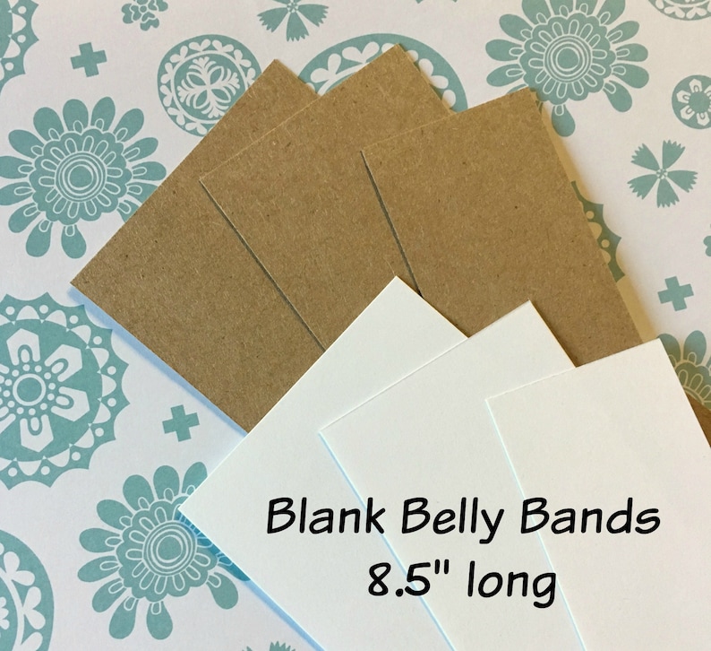 Belly Bands / Product Wraps 50 8.5 Long Kraft Brown Etsy UK