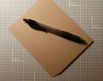 Kraft Post Cards (100) - blank 4x6 postcards handmade from smooth kraft cardstock . DIY wedding invitations, announcements . shop supplies