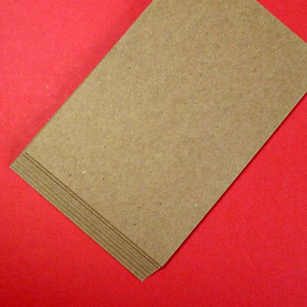 100 kraft chipboard postcards sturdy 4x6 post cards diy cards flat cards blank cards eco friendly recycled rustic seller supplies cardboard