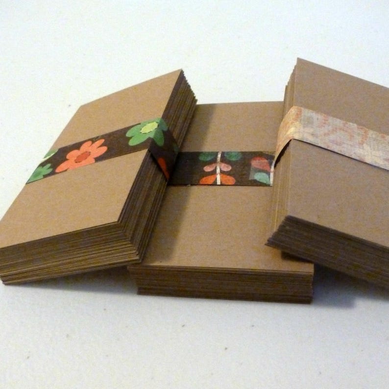 250 biz cards kraft cardstock cards blank business cards diy Etsy