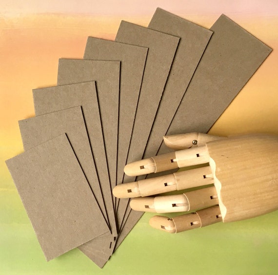 Headband Cards (50) 3x5 Medium Weight Kraft Chipboard Blank Card Hair Tie Cards Sturdy Product Displays Seller Supplies Thick cardboard card