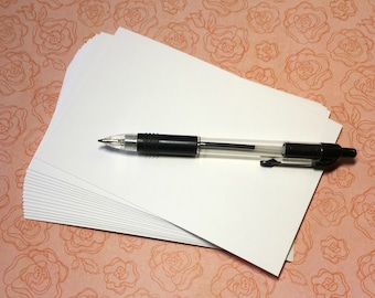 25 postales: tarjetas blancas brillantes de 4 x 6 pulgadas de grosor, tarjetas postales de bricolaje en blanco natural, estampación, dibujo, escritura, invitaciones, guardar la fecha, suministros para manualidades