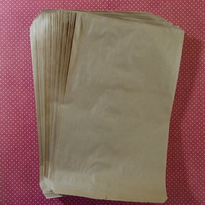 Kraft Paper Bags (100) - sacchetti di merchandising piatto 6x9 confezionamento del prodotto negozio forniture rustiche bomboniere dolcetti sacchetti stampabili semplici