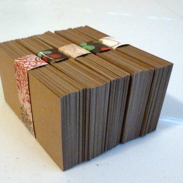 Kraft Paper Cards Etsy