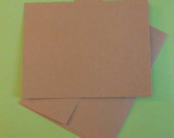 50 blank kraft cards with envelopes diy invitations parties greeting cards flat cards wedding stationery set rustic card kraft notecard