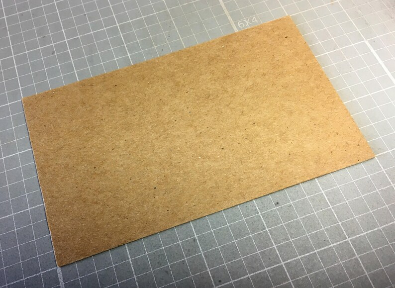 25 chipboard 3x5 cards kraft brown index cards notecards arts Etsy