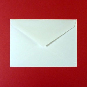 White Envelopes (25) - A1 (3.625&quot; x 5.125&quot;) fits RSVP cards weddings party invitations announcements thank you notes pointed flap envelopes