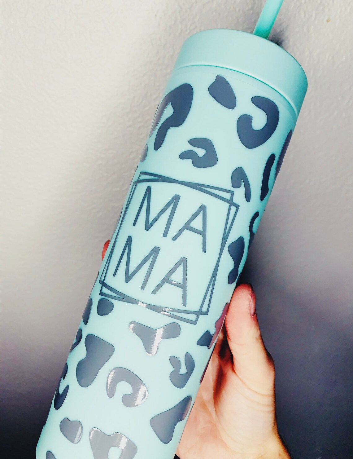 Mama tumbler mama cup tumbler cheetah tumbler matte Etsy