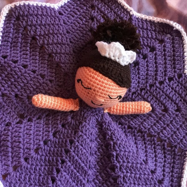 Purple Princess Lovey Crochet Pattern