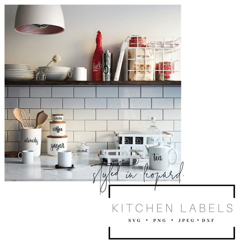 Download Kitchen Labels Pantry Labels : SVG DIGITAL DOWNLOAD cutting | Etsy