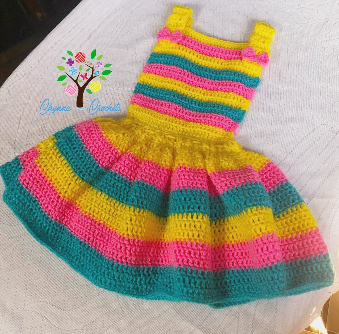 CROCHET PATTERN Little Girl Jumper Dress Etsy