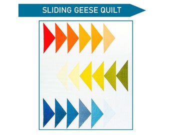 Glijdende ganzen quiltpatroon - Modern quiltpatroon PDF downloaden - Beginnersquiltpatroon