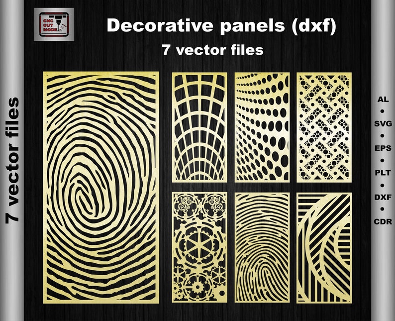 Decorative Ornamental Art Panel Dxf Svg Ai Eps Room Divider Etsy