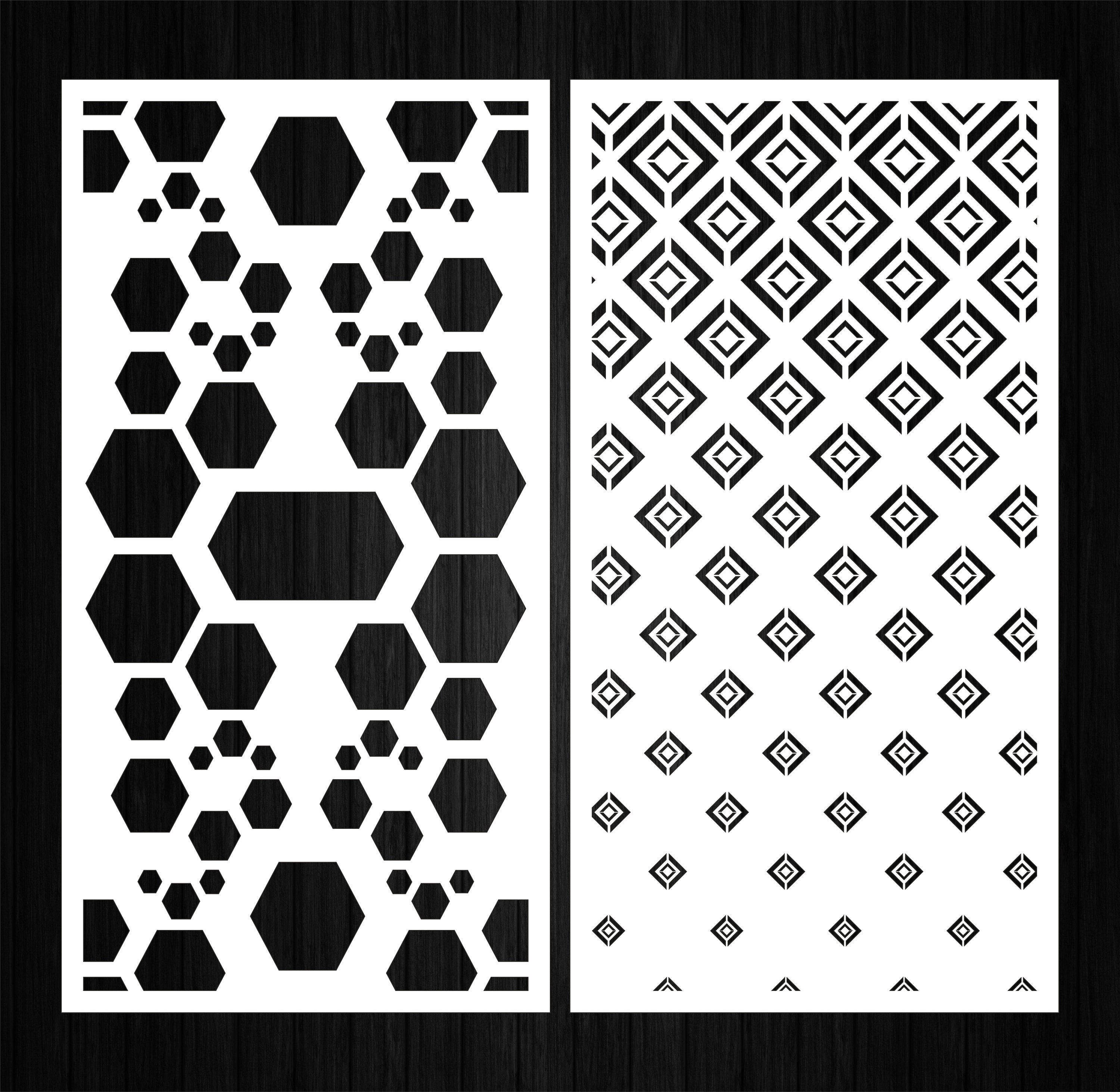 Set of 10 vector panels with abstract and geometric patterns Etsy