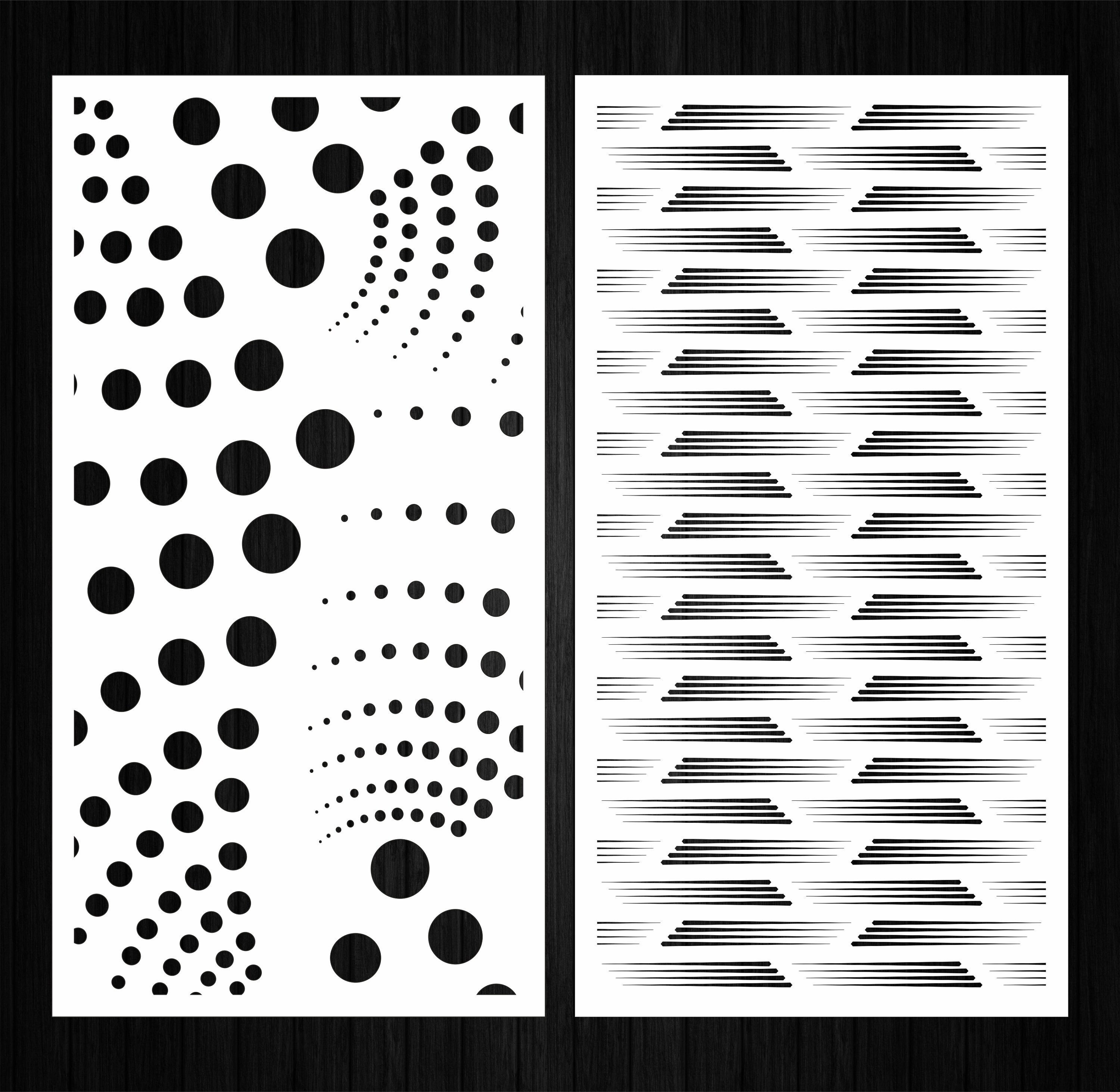 Set of 10 vector panels with abstract and geometric patterns Etsy