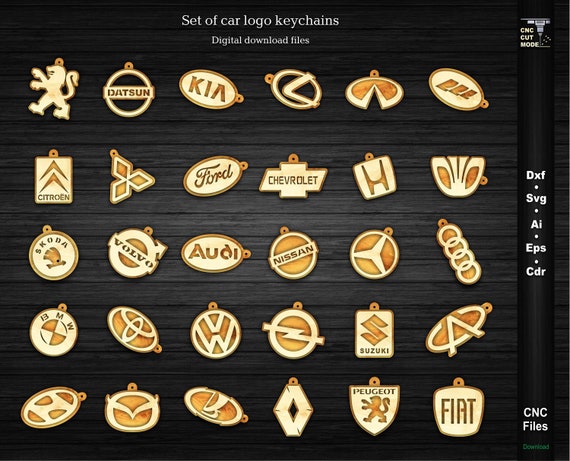 Car brand best sale keychains