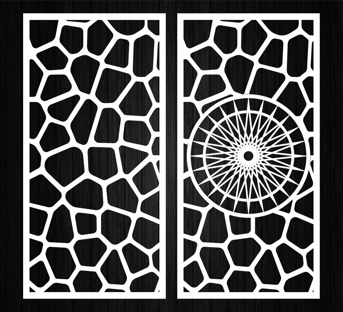 7 Decorative ornamental panel Dxf.Svg.Ai.Eps.Inter room Etsy