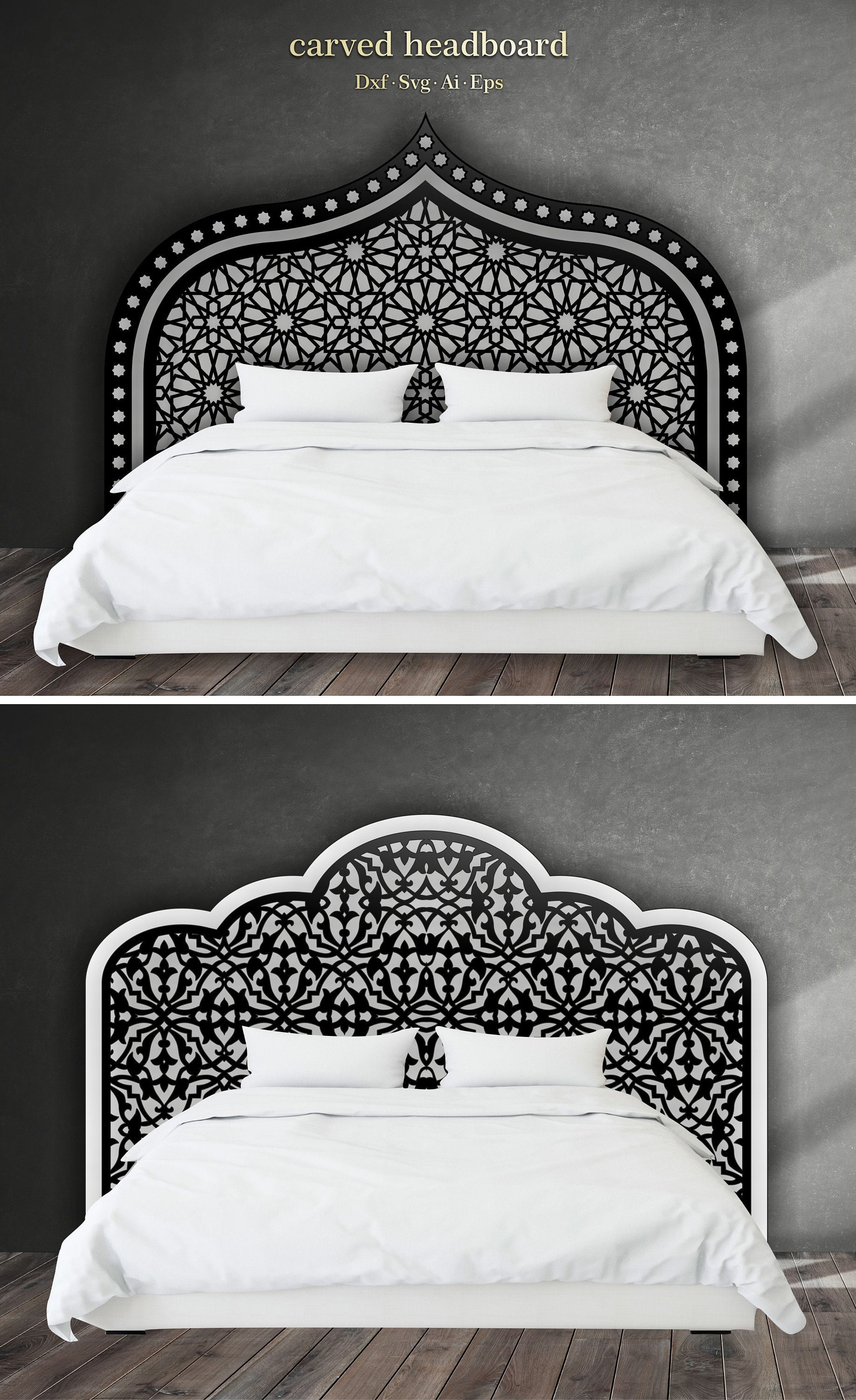 Moroccan carved headboard online