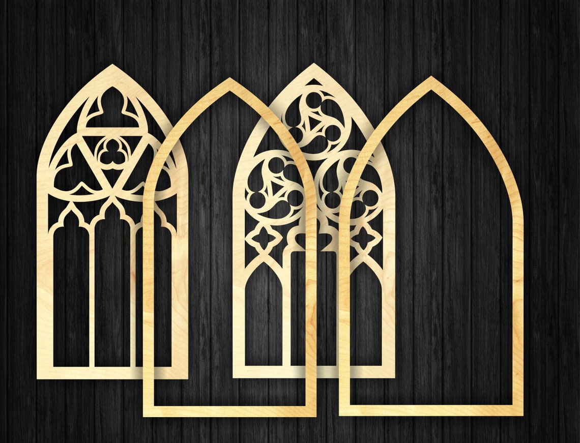 13 Decorative Gothic Window Arches Bundles Wall Decor CNC and Etsy