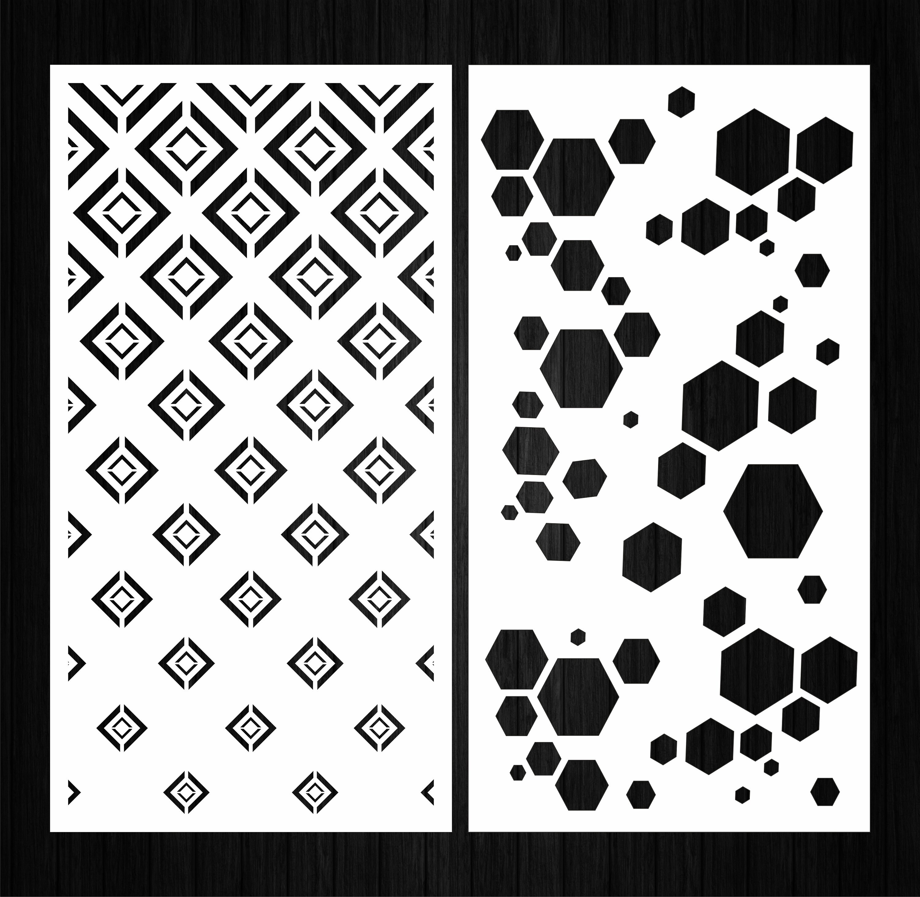 Set of 10 vector panels with abstract and geometric patterns Etsy
